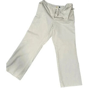 Lauren Ralph Lauren Men's Cotton White Pleated Front‎ Dress Pants Size 12